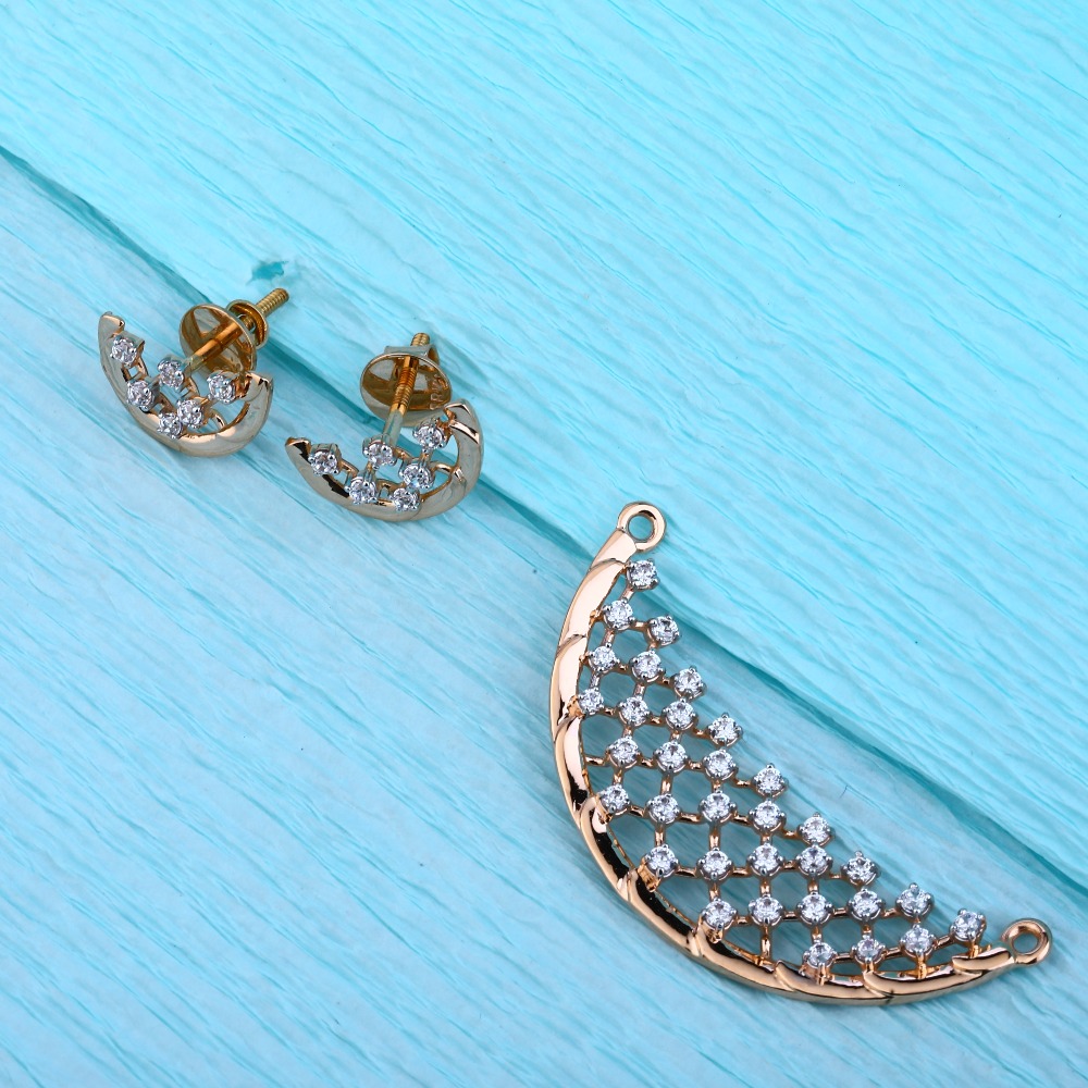 750 Rose Gold Women's Pendant Set RMPN113
