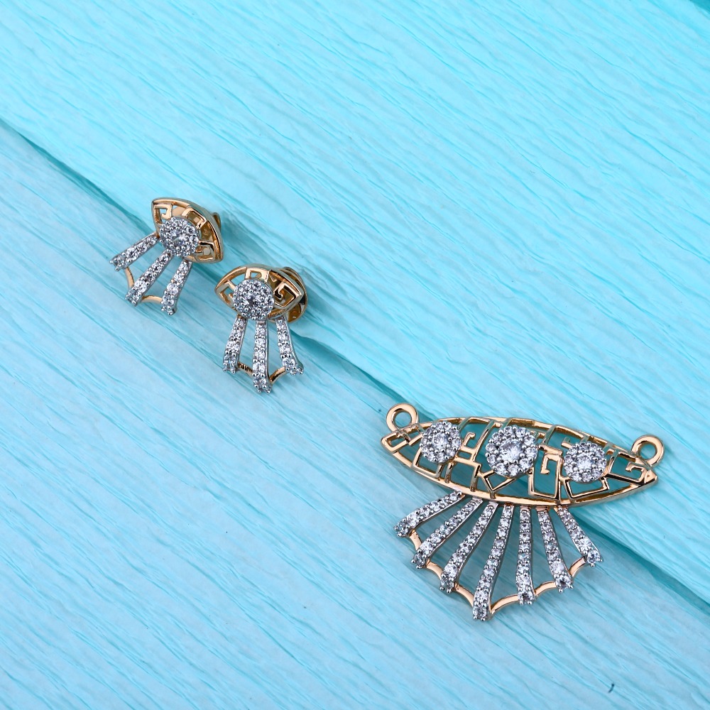750 Rose Gold  Pendant Set  RMPN112