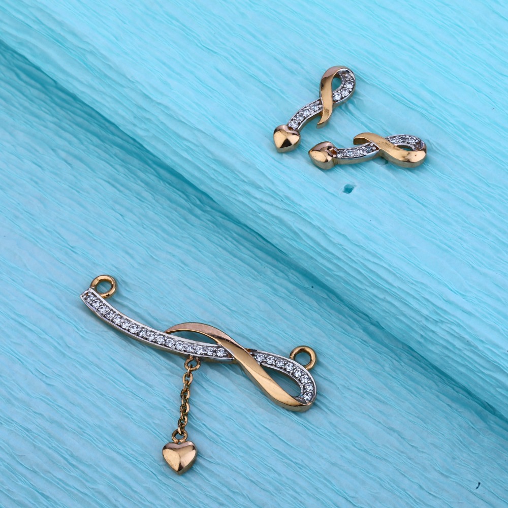 750 Rose Gold  Hallmark Exclusive Ladies Pendant Set RMPN38