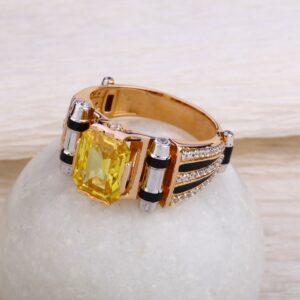750 Rose Gold Designer Hallmark Men's  Ring RMR57