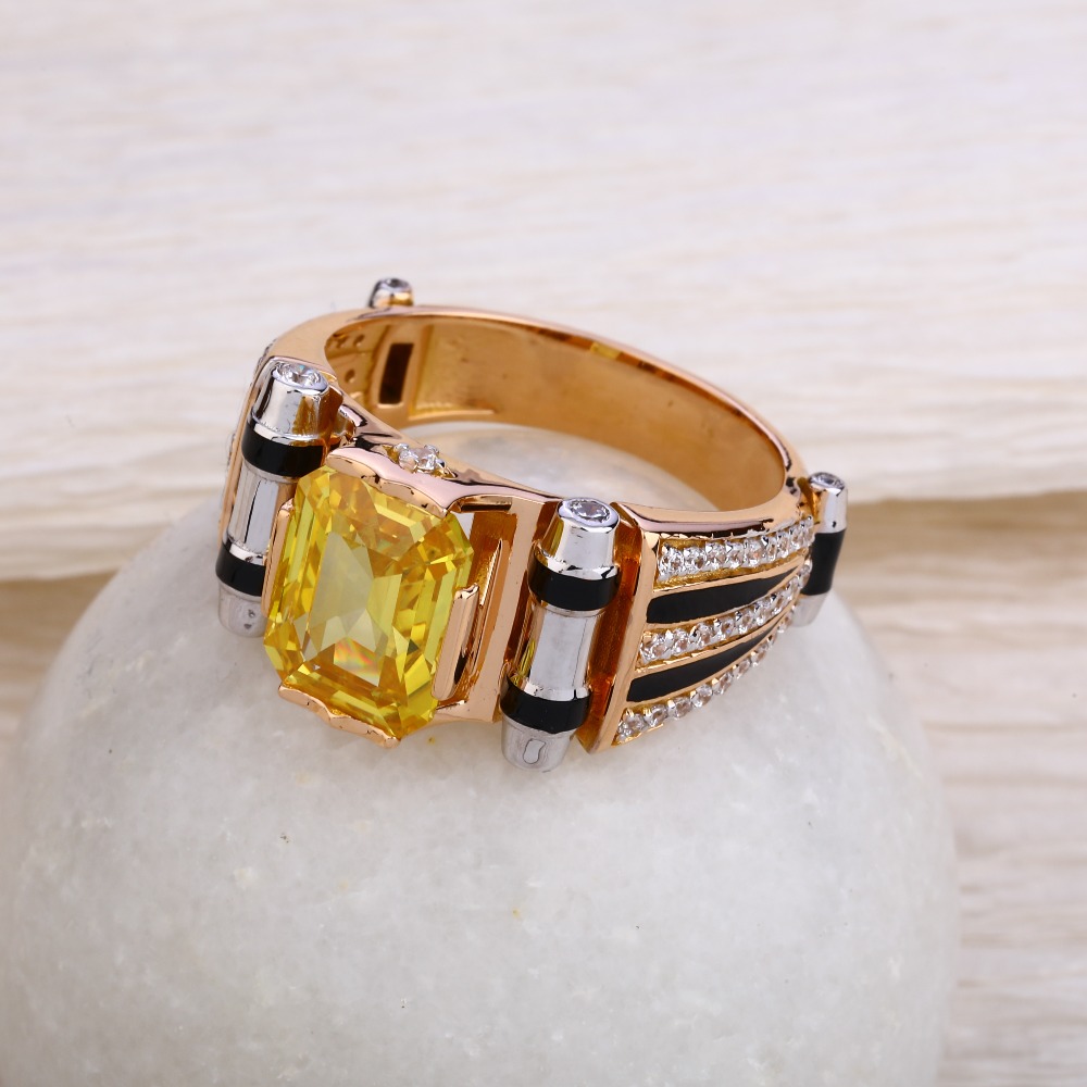 750 Rose Gold Designer Hallmark Men's  Ring RMR57
