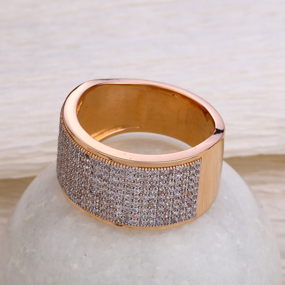750 Rose Gold Classic  Hallmark Men's  Ring RMR56