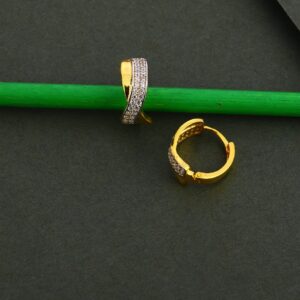 750 Gold Cz Delicate Earring Bali LFB118