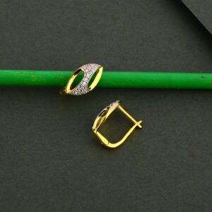750 Gold Cz Women's Fancy Earring Bali LFB124