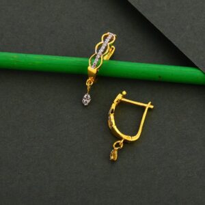 750 Gold Cz Women's Exclusive Earring Bali LFB125