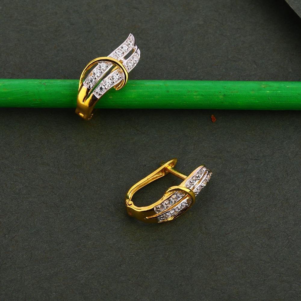 18CT Gold Women's Fancy  CZ  Bali  LFB101