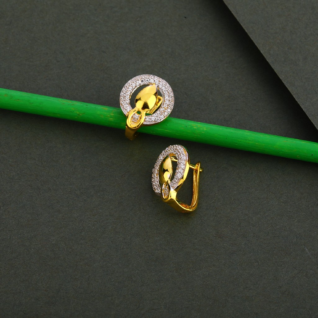 18CT Gold Women's Classic CZ Bali LFB88
