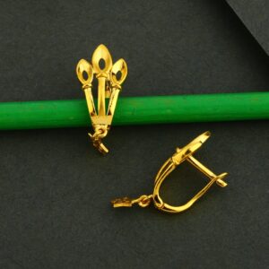 18CT Gold Fancy ladies plain Bali LFB05
