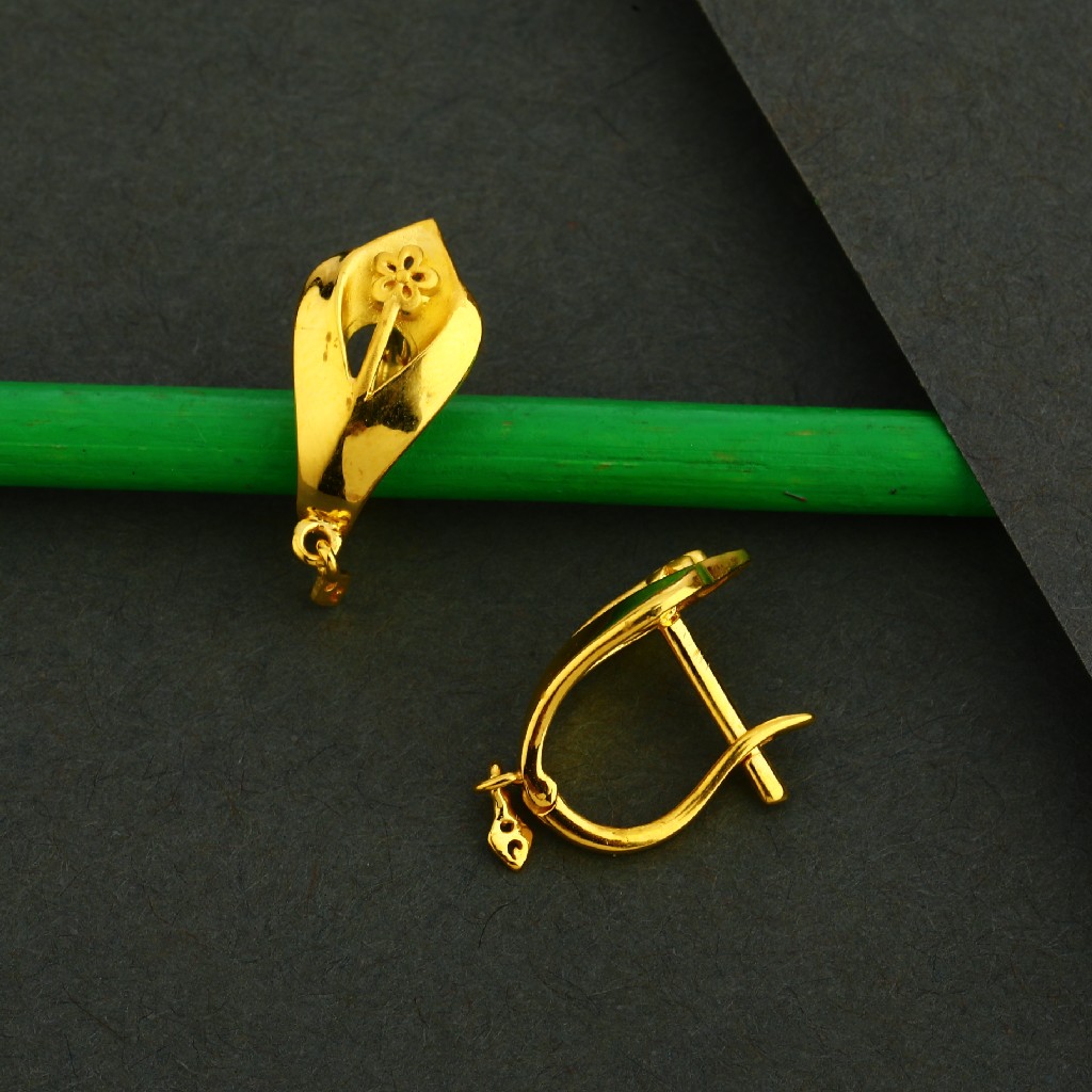 18KT Gold Women's Delicate Bali Earring LFB31