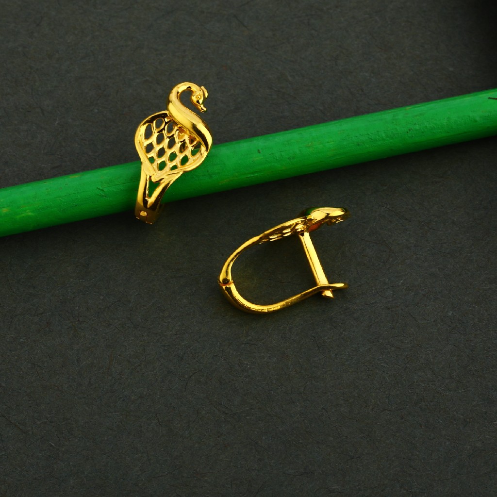 18KT Gold Women's Classic Bali Earring LFB29