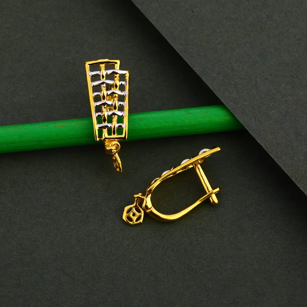 18KT Gold Stylish Plain Bali LFB42