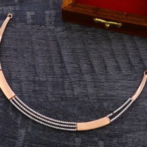 18CT Rose Gold Women's Designer Necklace RN160