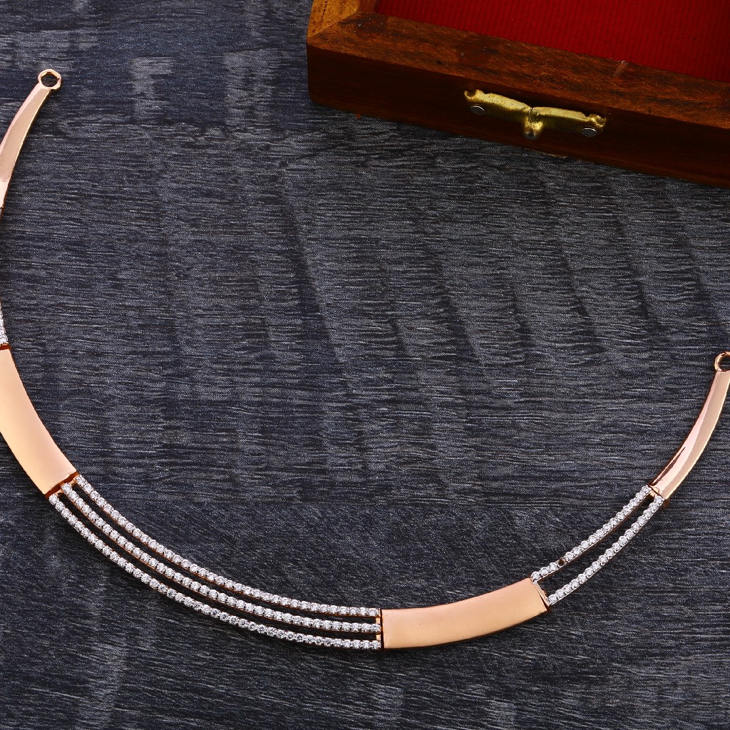 18CT Rose Gold Women's Designer Necklace RN160