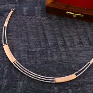 18CT Rose Gold Women's Designer Necklace RN160