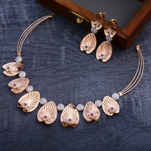 18CT Rose Gold Hallmark Gorgeous  Necklace Set RN99