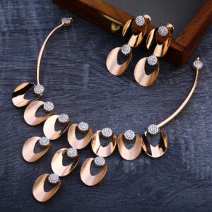 18CT Rose Gold Hallmark Exclusive Necklace Set RN101