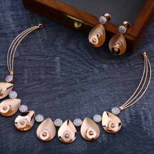 18CT Rose Gold Hallmark Classic Necklace Set RN103