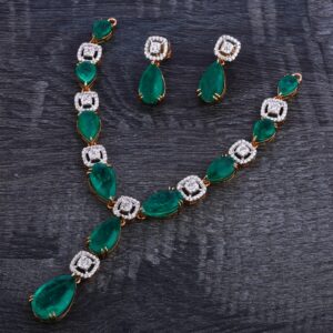 750 Rose Gold Fancy Necklace Set RN119