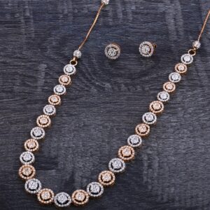 750 Rose Gold Delicate Necklace Set RN124