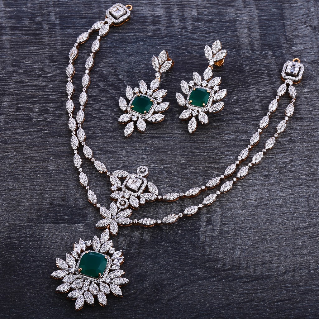 750 Rose Gold Classic Necklace Set RN123 - Image 2