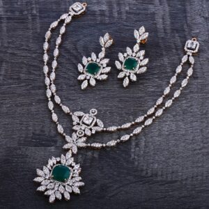 750 Rose Gold Classic Necklace Set RN123