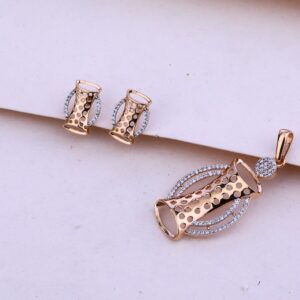 750 Rose Gold Classic Pendant Set RPS58