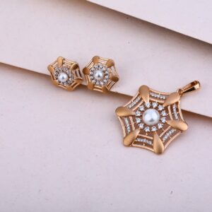 18CT Rose Gold  Women's Pendant Set RPS129
