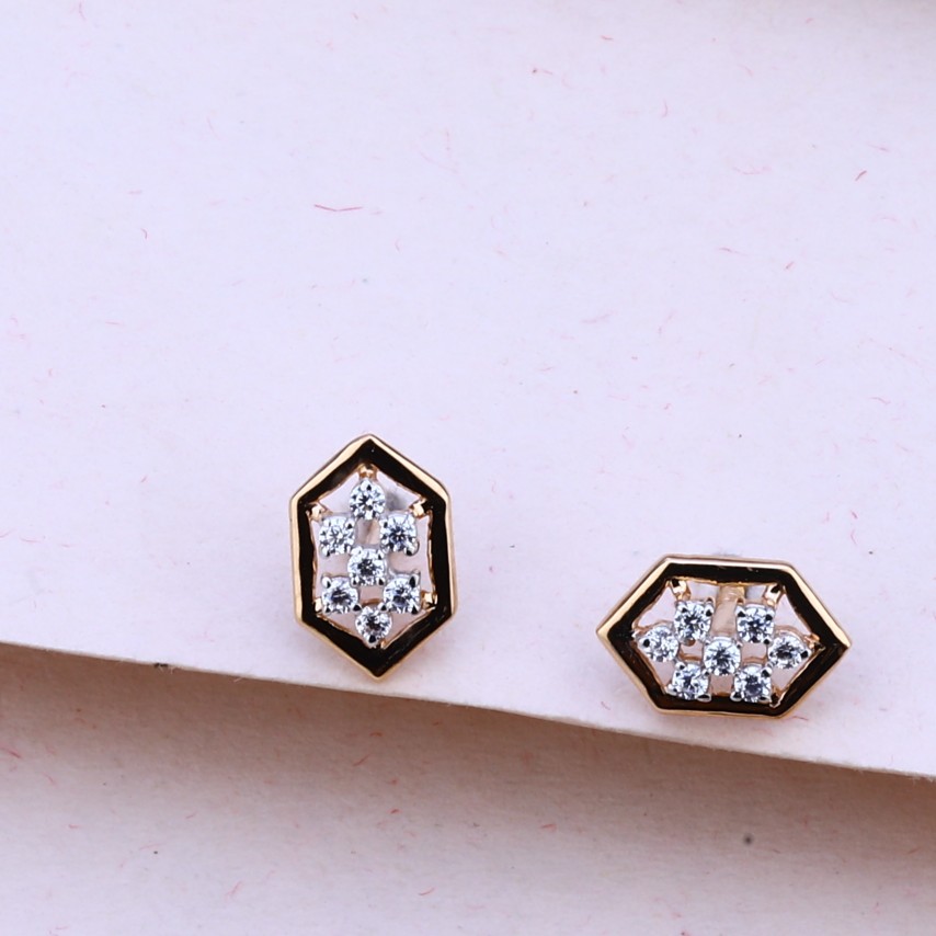 18CT Rose Gold Diamond Fancy Pendant Set RPS133 - Image 2