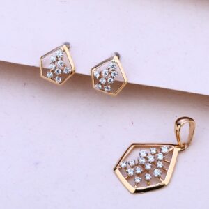 18CT Rose Gold Exclusive Hallmark Pendant Set RPS140