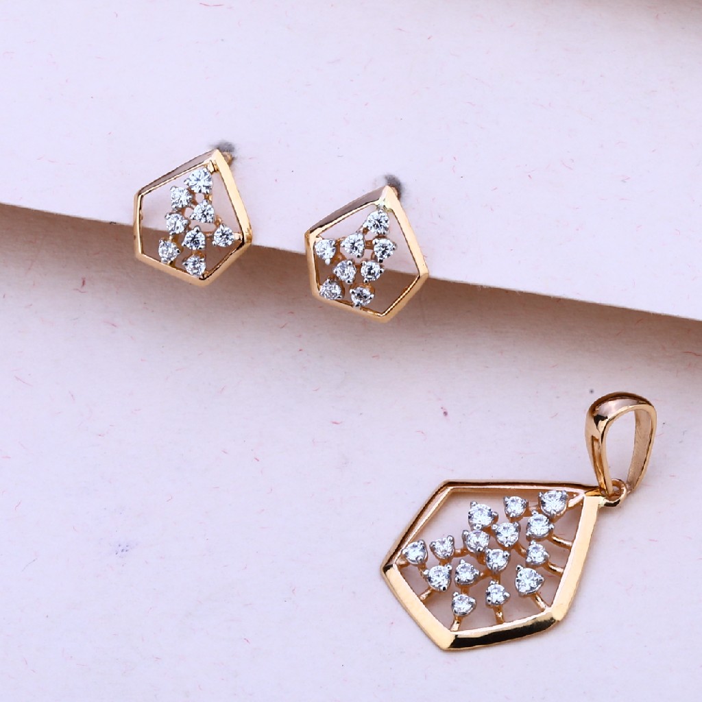 18CT Rose Gold Exclusive Hallmark Pendant Set RPS140
