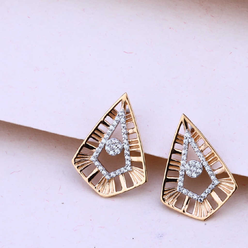 18CT Rose Gold Cz Pendant Set RPS148 - Image 2