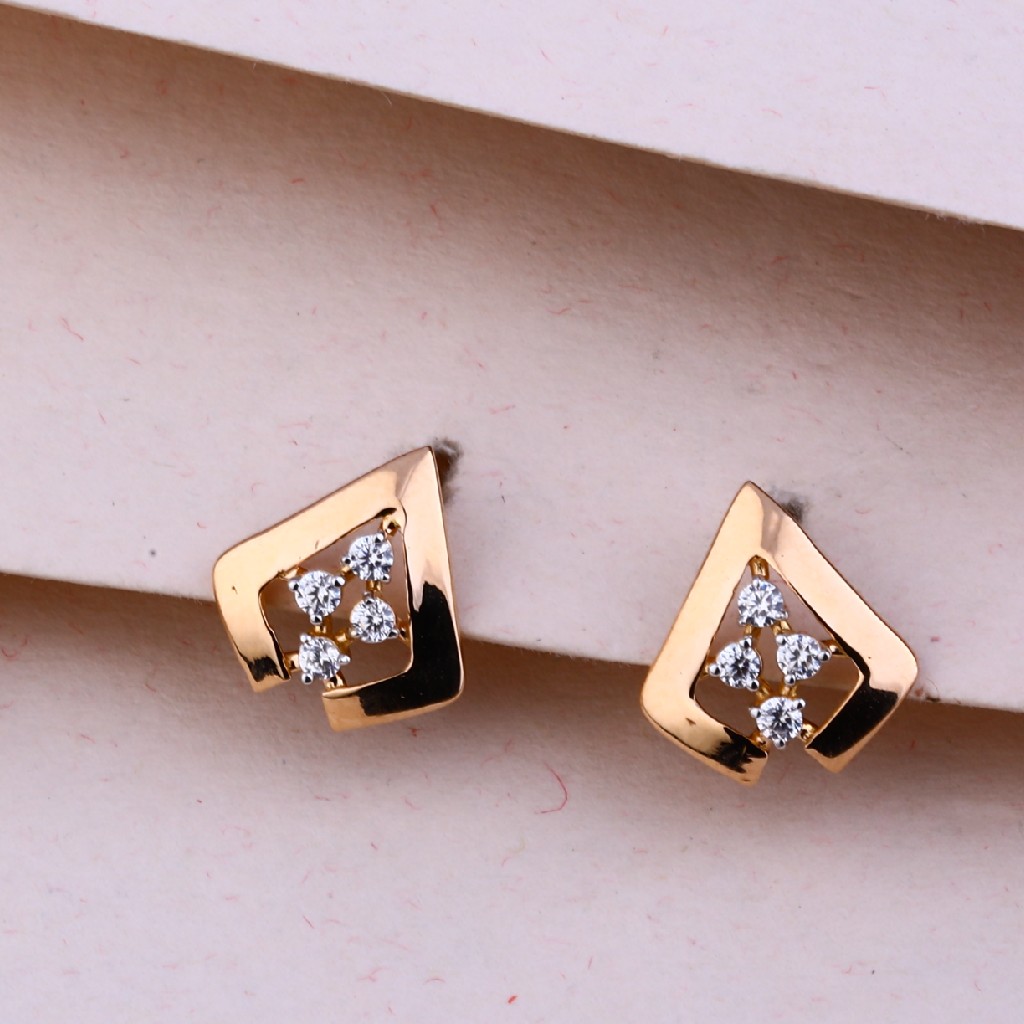 18KT Rose Gold Stylish Pendant Set RPS109 - Image 3