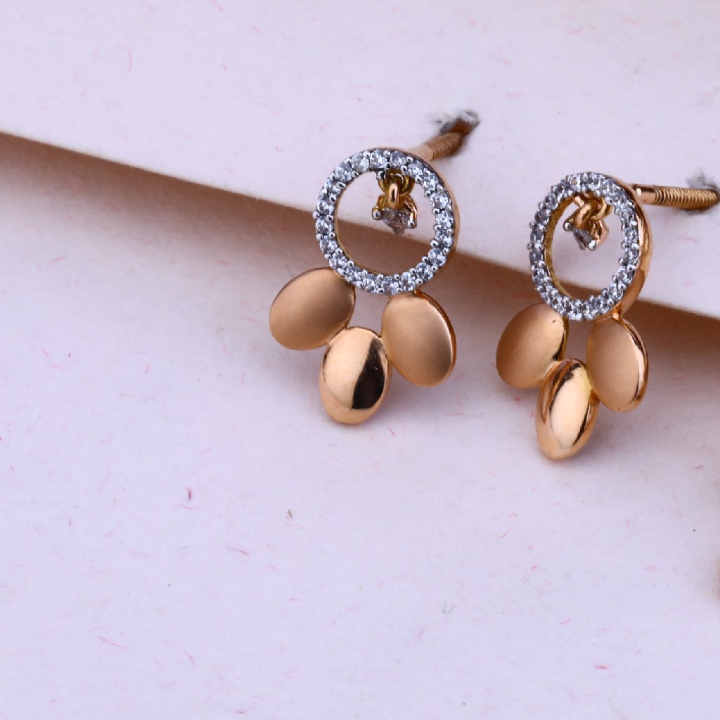 750 Rose Gold Stylish Pendant Set RPS66 - Image 2