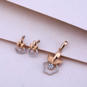 750 Rose Gold Exclusive Pendant Set RPS68