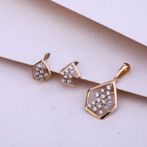 750 Rose Gold women's Pendant Set RPS77