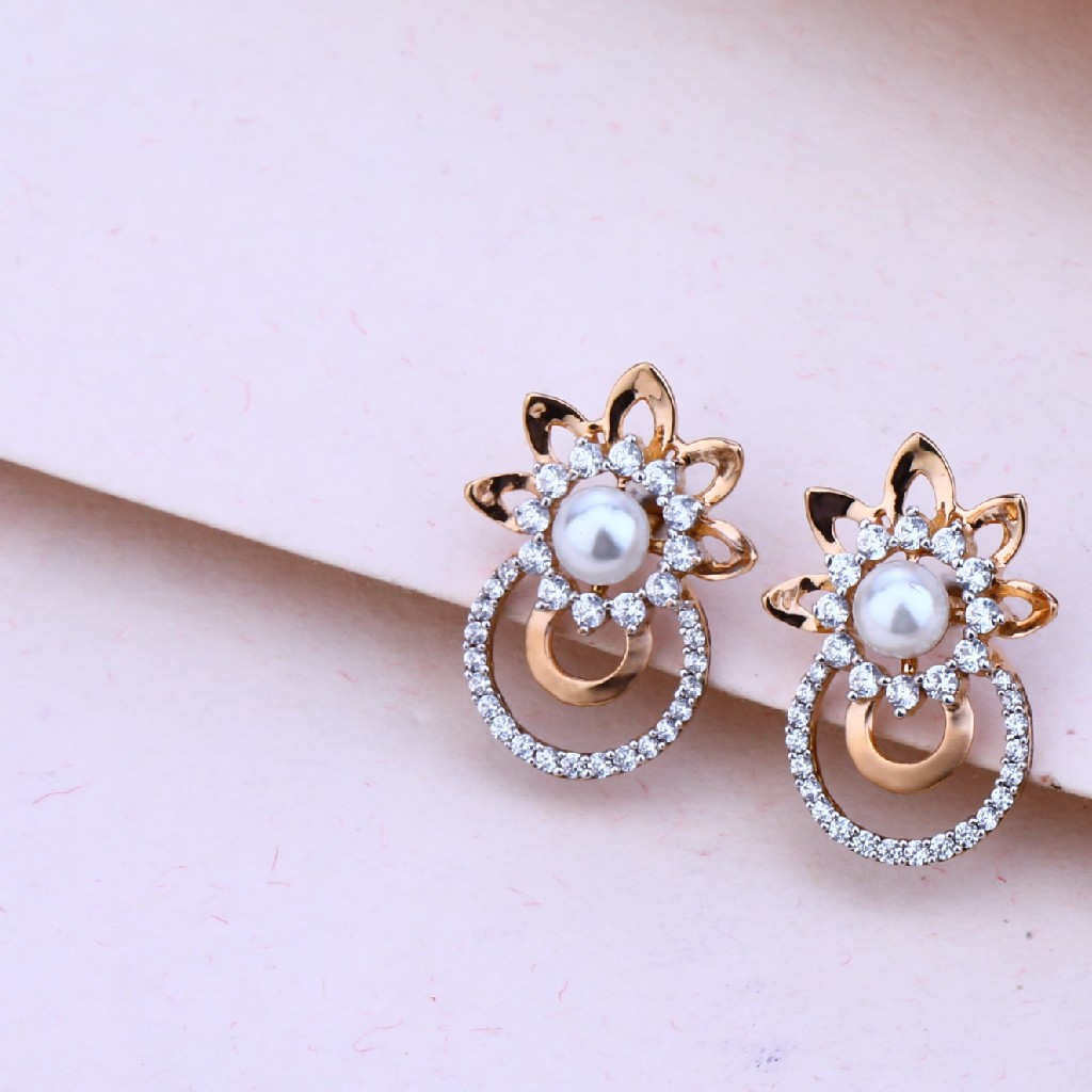 750 Rose Gold Hallmark Designer Pendant Set RPS82 - Image 2