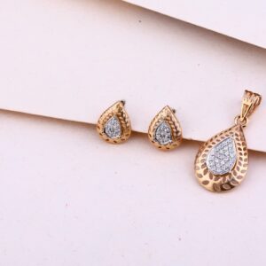 750  Rose Gold Hallmark Exclusive Pendant Set RPS119
