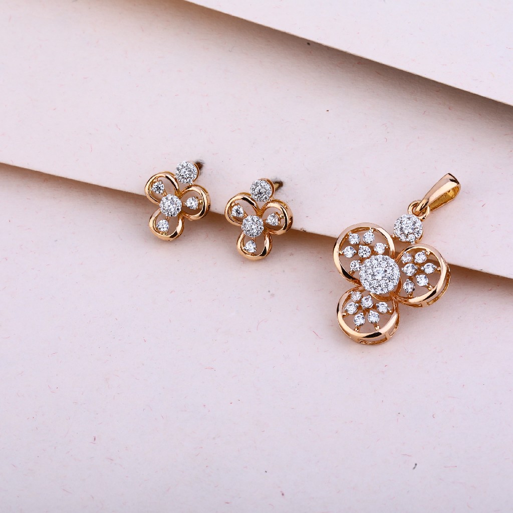 750  Rose Gold Women's  Pendant Set RPS127