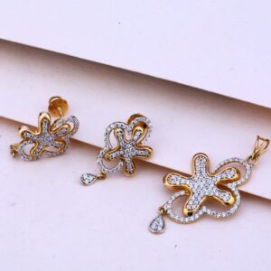 750 Rose Gold Hallmark Women's Pendant Set RPS95