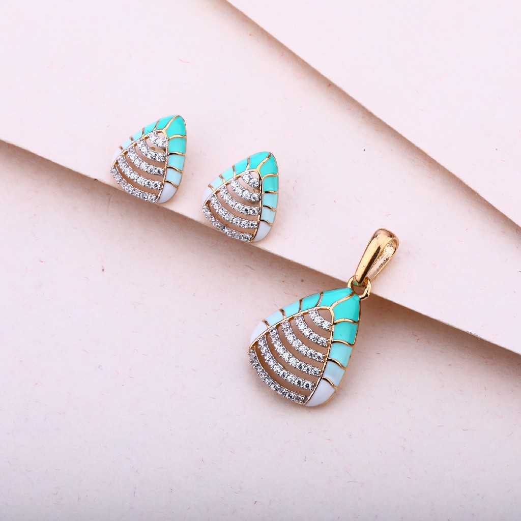 750 Rose Gold  Pendant Set RPS170