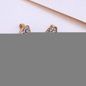 18KT Rose Gold Cz Pendant Set RPS13