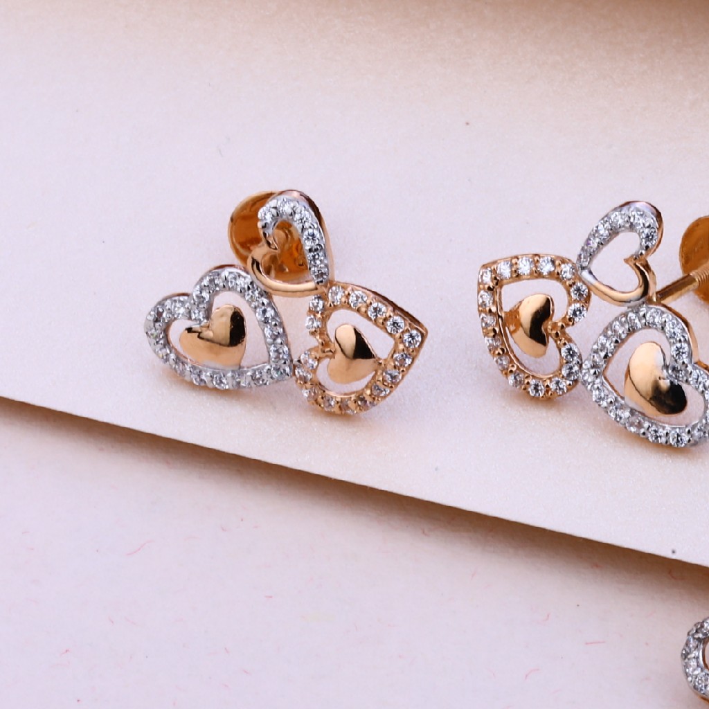 18KT Rose Gold Designer Hallmark Pendant Set RPS34 - Image 2