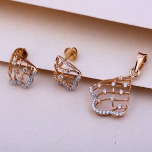 18KT Rose Gold Exclusive Pendant Set RPS37