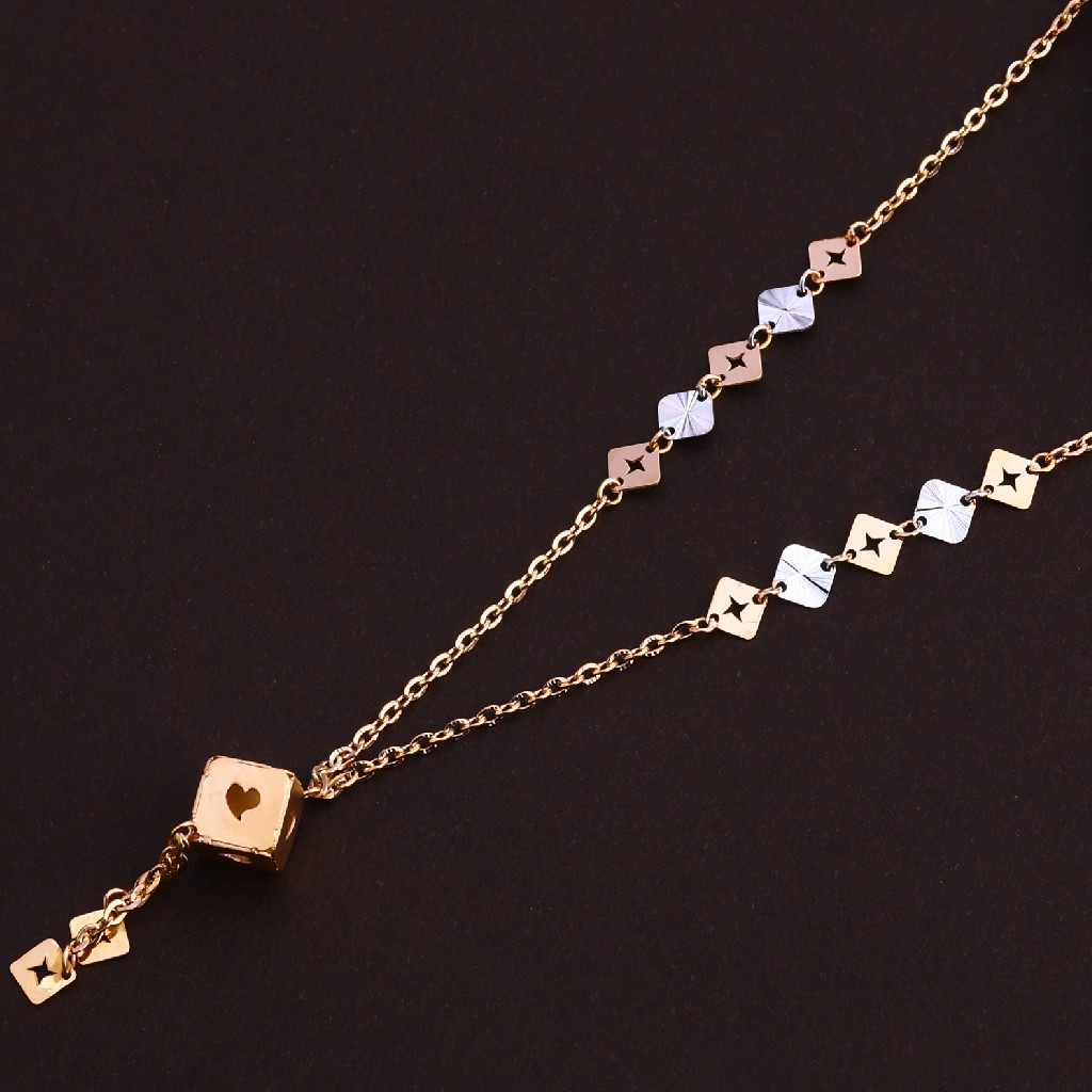750 Rose Gold Ladies Exclusive Necklace RTM93 - Image 2