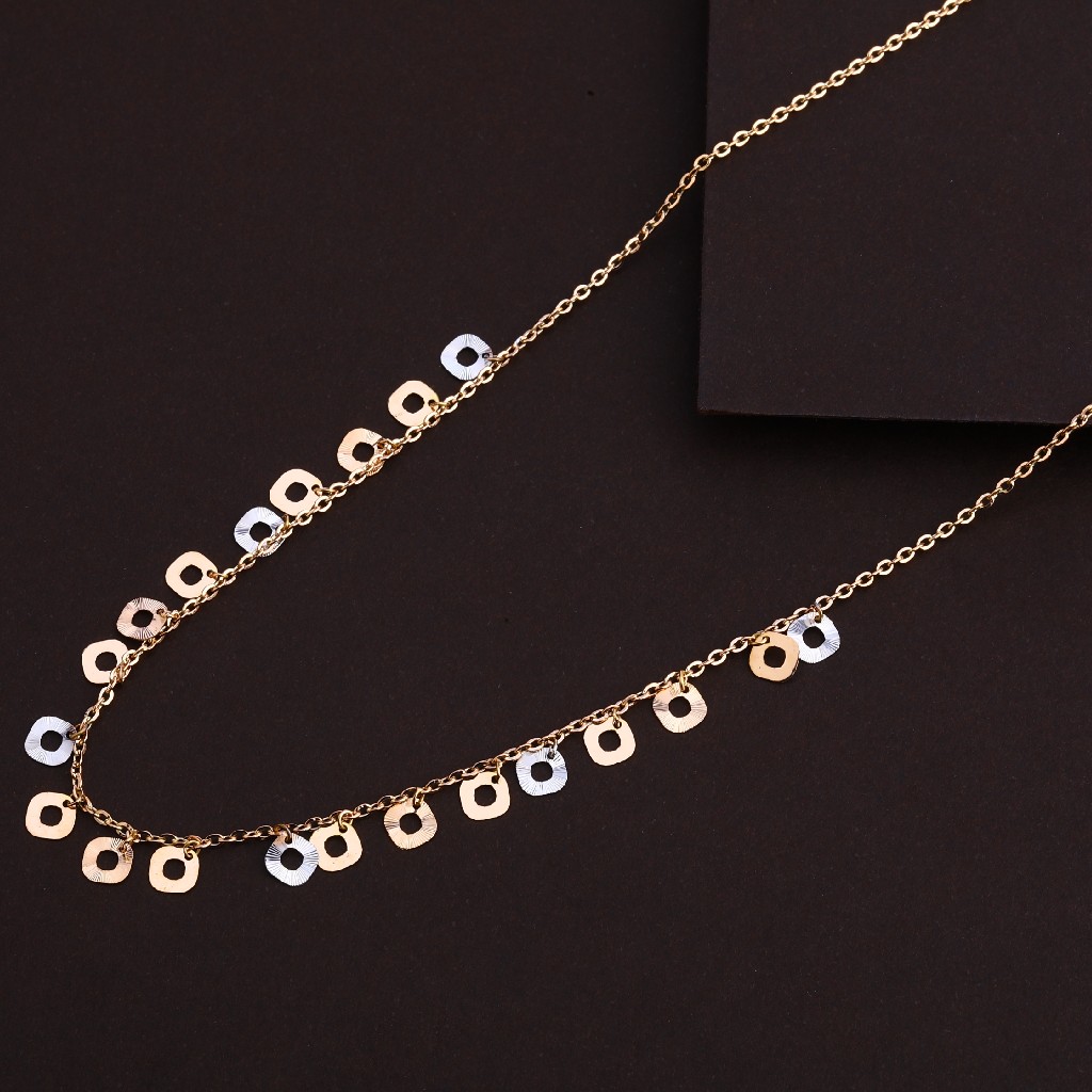 750 Rose Gold Ladies Classic Necklace RTM94