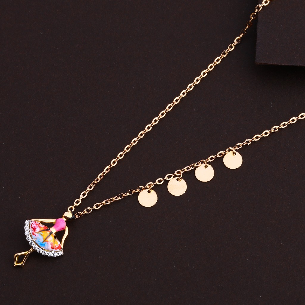 750 Rose Gold Ladies Necklace RTM97 - Image 2
