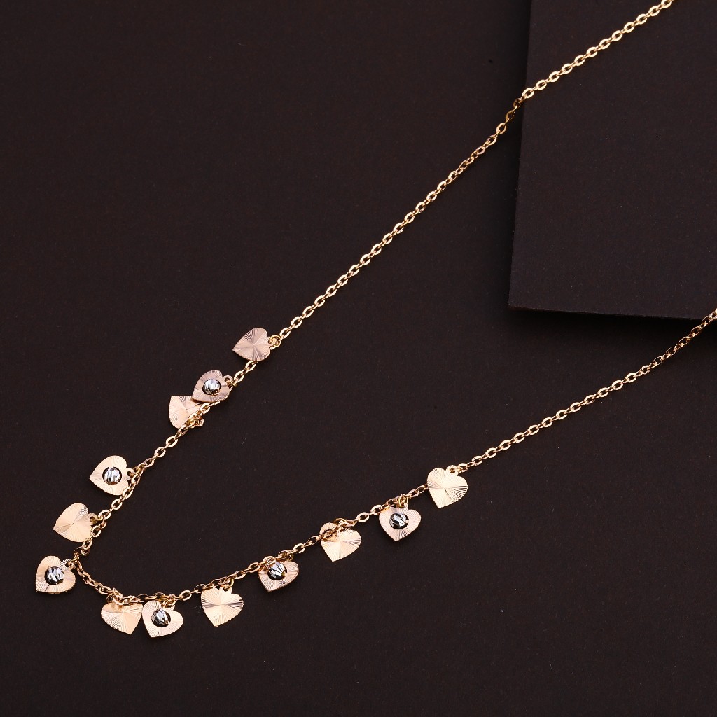 750 Rose Gold Leaf Design Tanmaniya RTM112