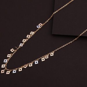 18KT Rose Gold Fancy Hallmark Necklace RTM119