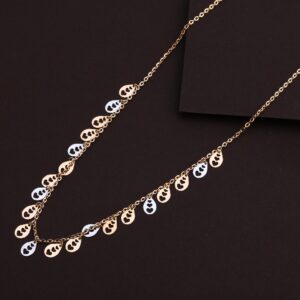 18KT Rose Gold Designer Hallmark Necklace RTM121