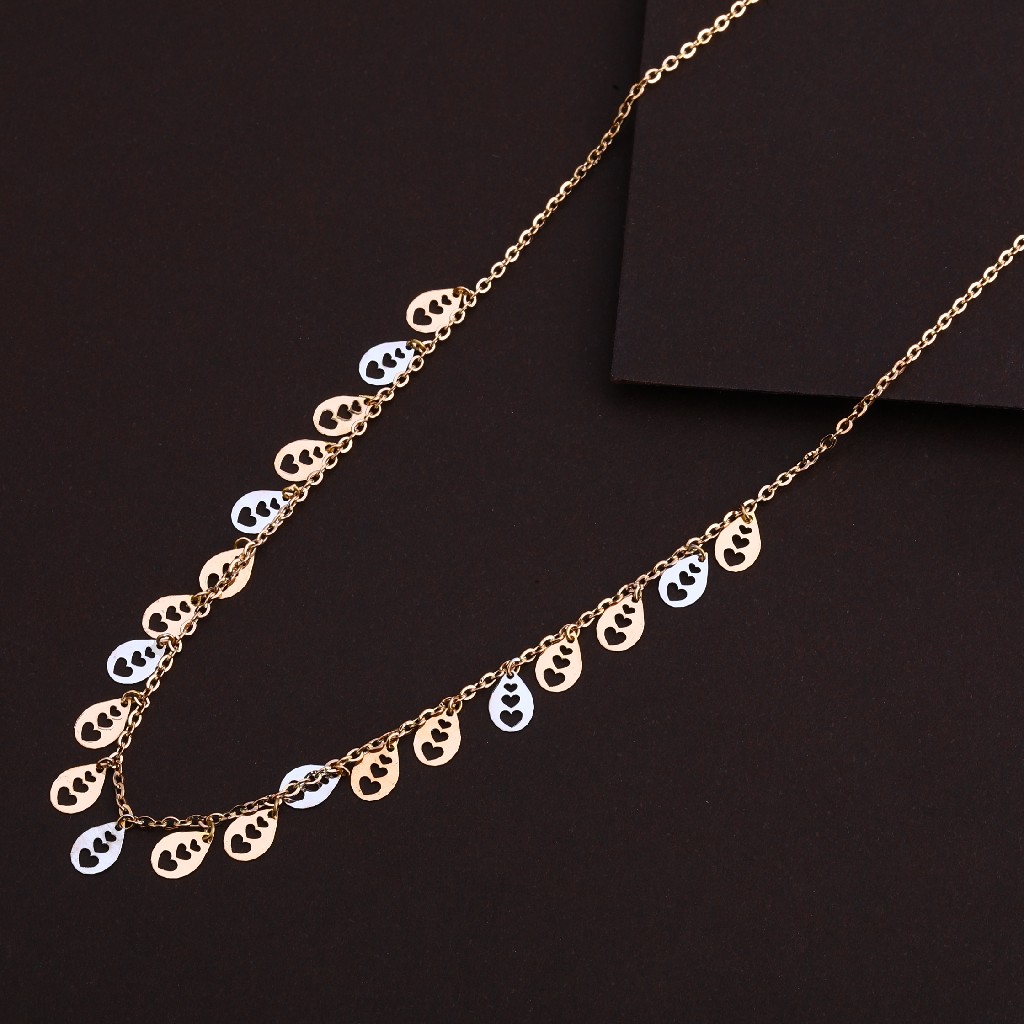 18KT Rose Gold Designer Hallmark Necklace RTM121